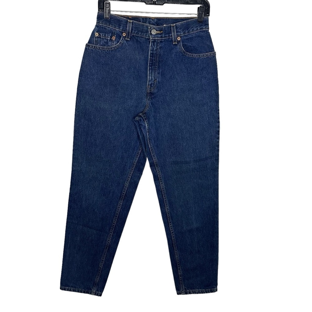 Rare Vintage Original Levis 550 Relaxed Fit Tapered Jeans Dark Blue Wash 8 Reg M